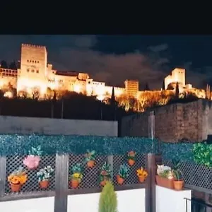 Casa de hóspedes Patrimonio Arabe Vista A La Alhambra, Granada